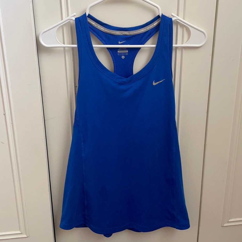 Blue Nike tank top